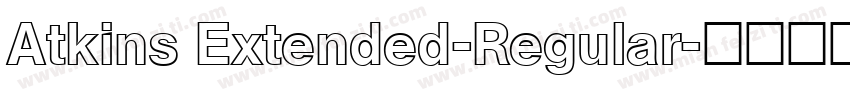 Atkins Extended-Regular字体转换